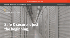 Desktop Screenshot of canadaweststorage.com